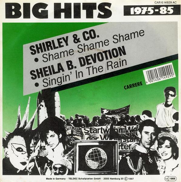 Grote foto shirley company sheila b. devotion shame shame shame singin in the rain muziek en instrumenten platen elpees singles