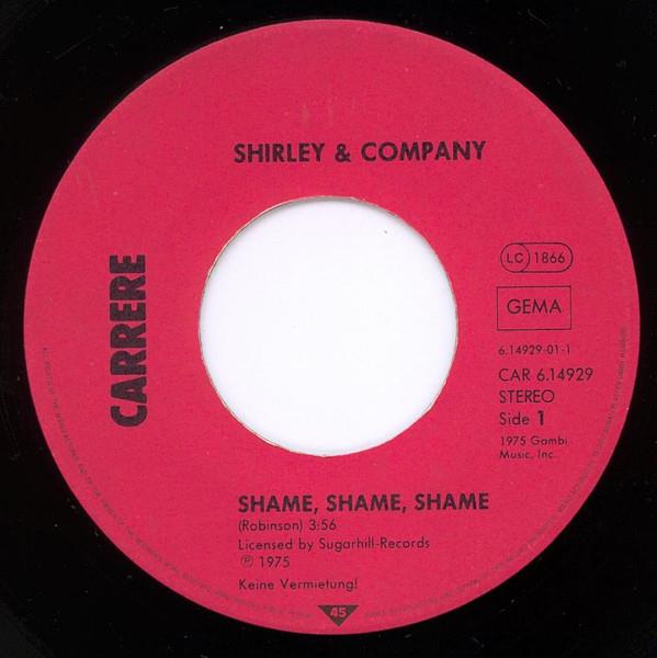 Grote foto shirley company sheila b. devotion shame shame shame singin in the rain muziek en instrumenten platen elpees singles