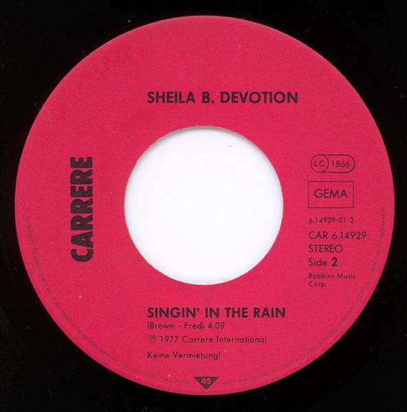 Grote foto shirley company sheila b. devotion shame shame shame singin in the rain muziek en instrumenten platen elpees singles