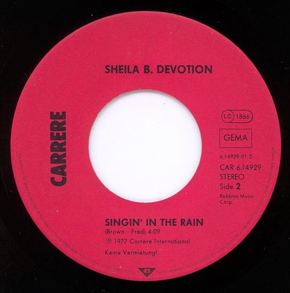 Grote foto shirley company sheila b. devotion shame shame shame singin in the rain muziek en instrumenten platen elpees singles