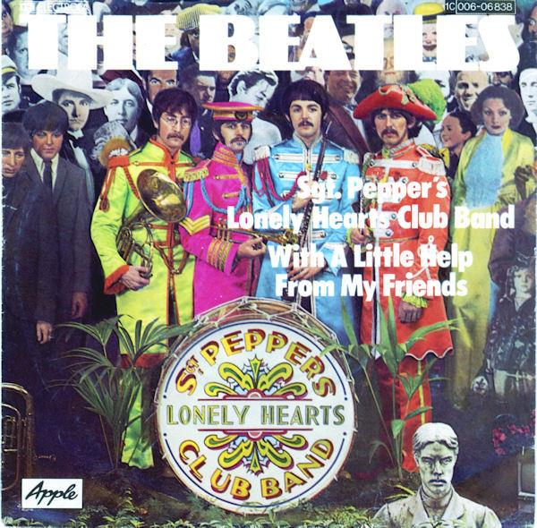 Grote foto the beatles sgt. pepper lonely hearts club band with a little help from my friends muziek en instrumenten platen elpees singles