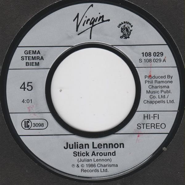 Grote foto julian lennon stick around muziek en instrumenten platen elpees singles