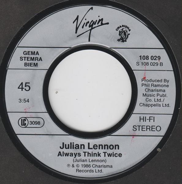 Grote foto julian lennon stick around muziek en instrumenten platen elpees singles