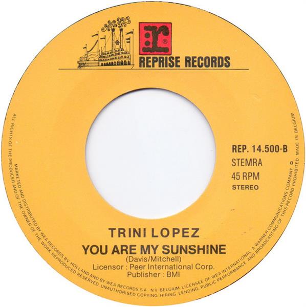 Grote foto trini lopez smile muziek en instrumenten platen elpees singles