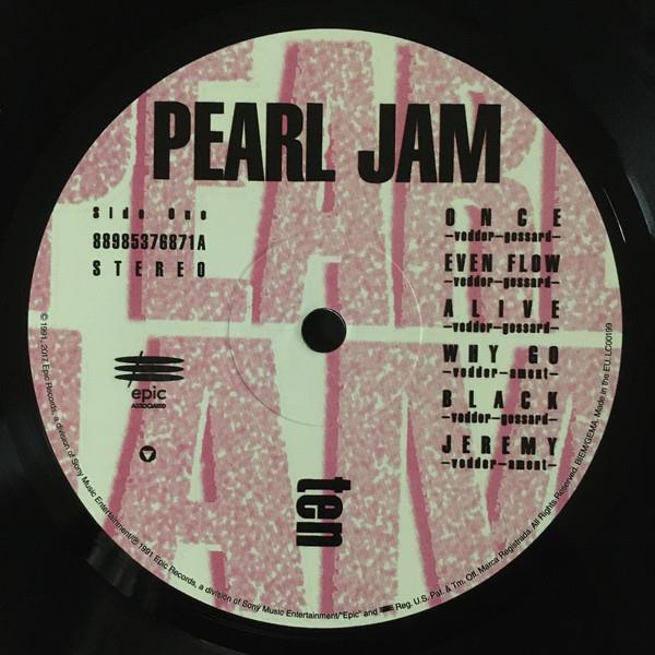 Grote foto pearl jam ten muziek en instrumenten platen elpees singles