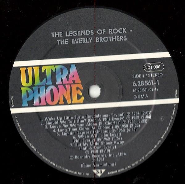 Grote foto everly brothers the legends of rock muziek en instrumenten platen elpees singles