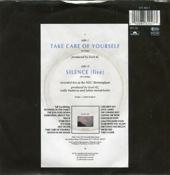 Grote foto level 42 take care of yourself muziek en instrumenten platen elpees singles