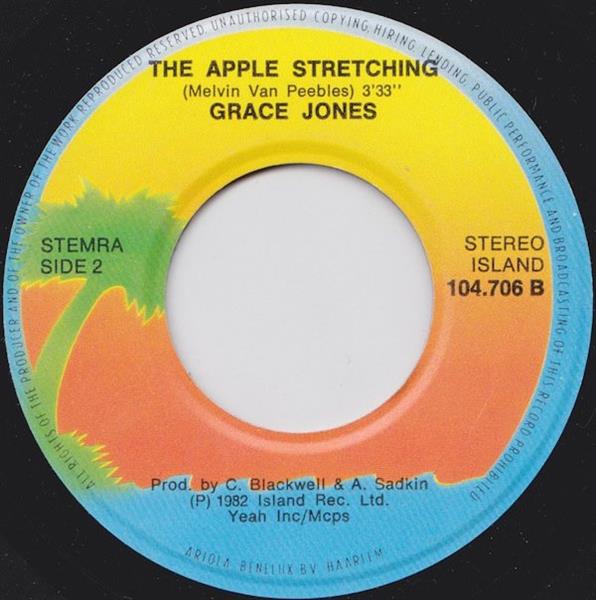 Grote foto grace jones nipple to the bottle the apple stretching muziek en instrumenten platen elpees singles
