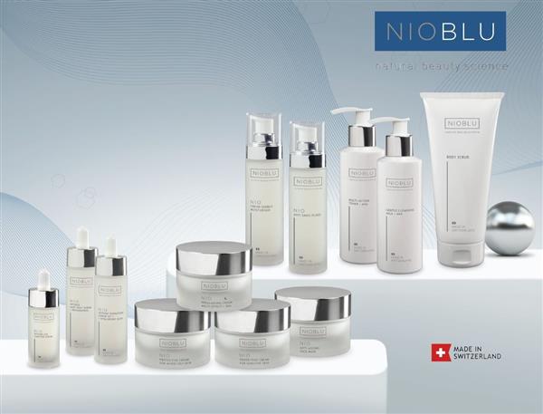 Grote foto nioblu basic plus set 2x reiniger 2x verzorging 1x serum beauty en gezondheid gezichtsverzorging