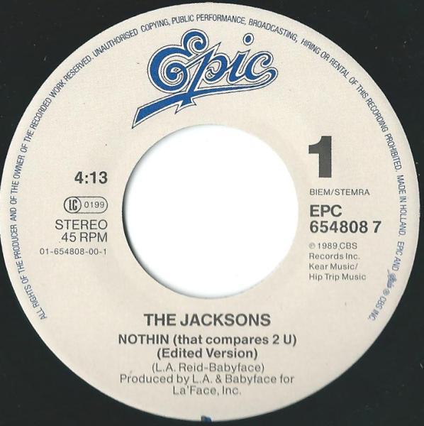 Grote foto the jacksons nothin that compares 2 u muziek en instrumenten platen elpees singles