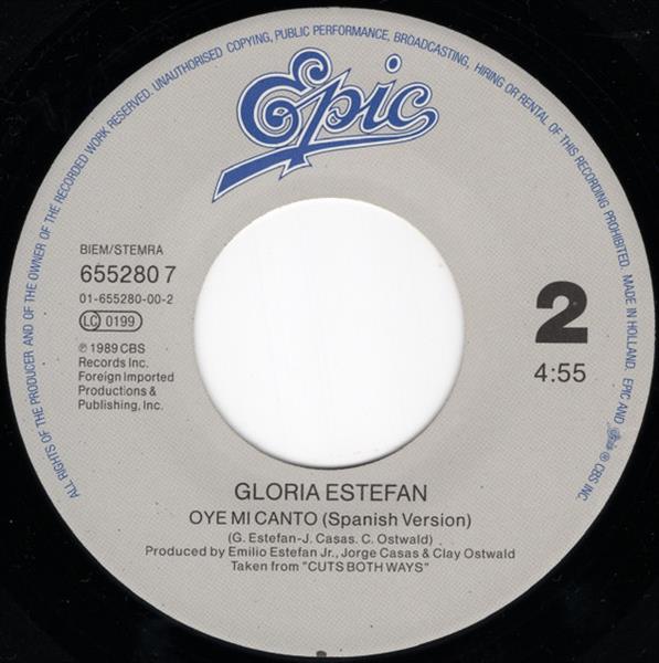 Grote foto gloria estefan oye mi canto hear my voice muziek en instrumenten platen elpees singles