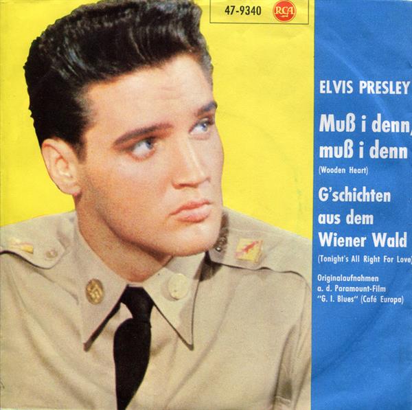 Grote foto elvis presley mu i denn mu i denn wooden heart gchichten aus dem wiener wald tonight a muziek en instrumenten platen elpees singles