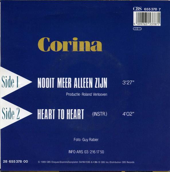 Grote foto corina 3 nooit meer alleen zijn heart to heart muziek en instrumenten platen elpees singles