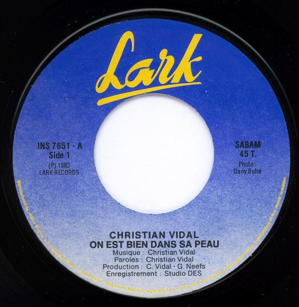 Grote foto christian vidal on est bien dans sa peau muziek en instrumenten platen elpees singles
