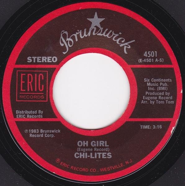 Grote foto the chi lites oh girl have you seen her muziek en instrumenten platen elpees singles