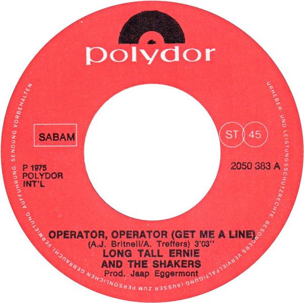 Grote foto long tall ernie and the shakers operator operator get me a line muziek en instrumenten platen elpees singles