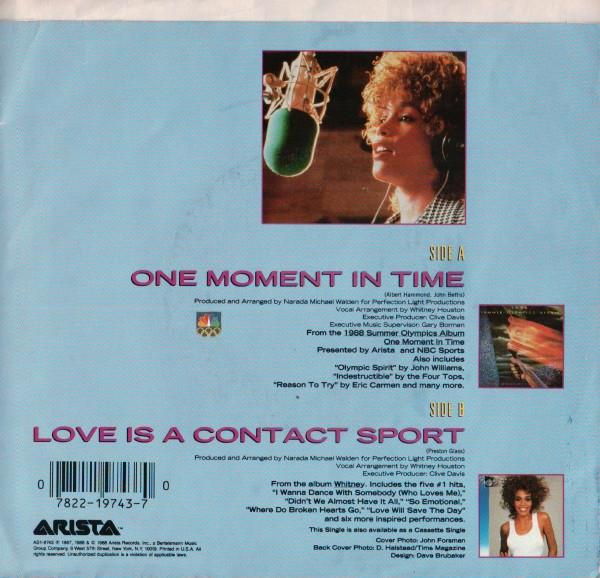 Grote foto whitney houston one moment in time muziek en instrumenten platen elpees singles