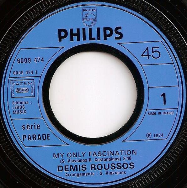 Grote foto demis roussos my only fascination muziek en instrumenten platen elpees singles