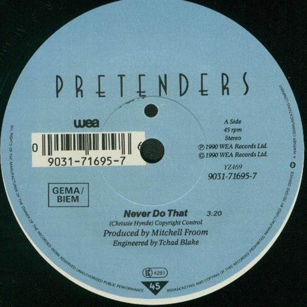 Grote foto the pretenders never do that muziek en instrumenten platen elpees singles