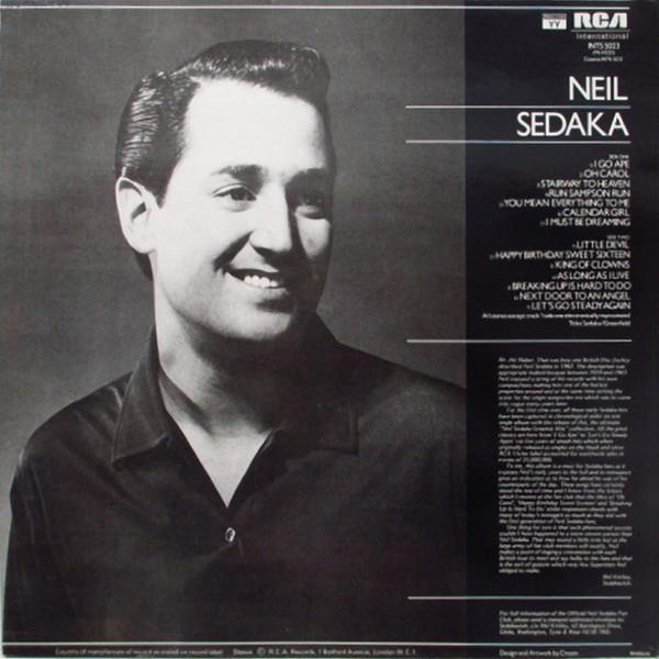 Grote foto neil sedaka neil sedaka greatest hits muziek en instrumenten platen elpees singles