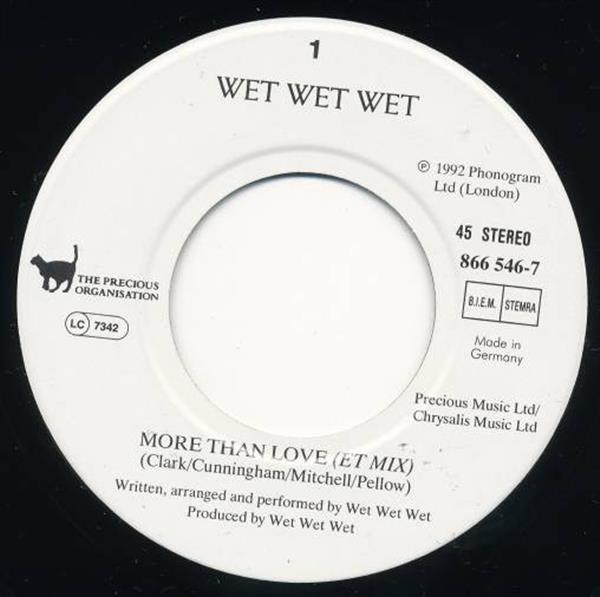 Grote foto wet wet wet more than love muziek en instrumenten platen elpees singles