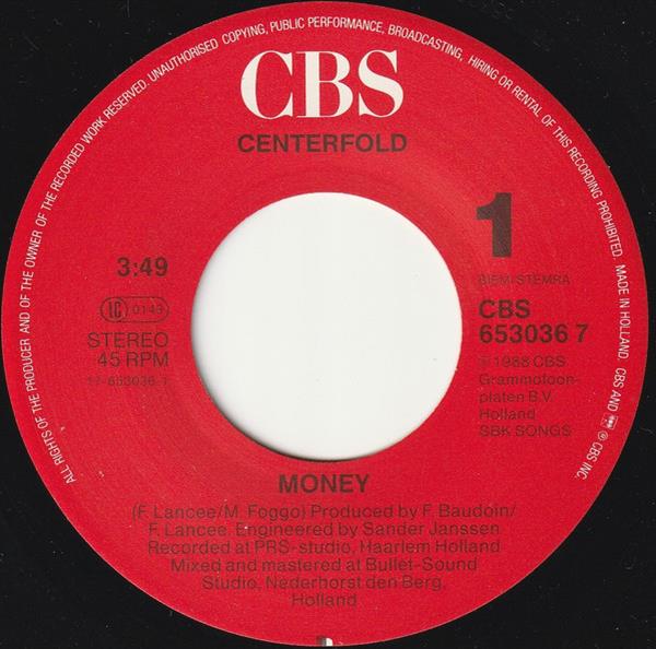 Grote foto centerfold money muziek en instrumenten platen elpees singles