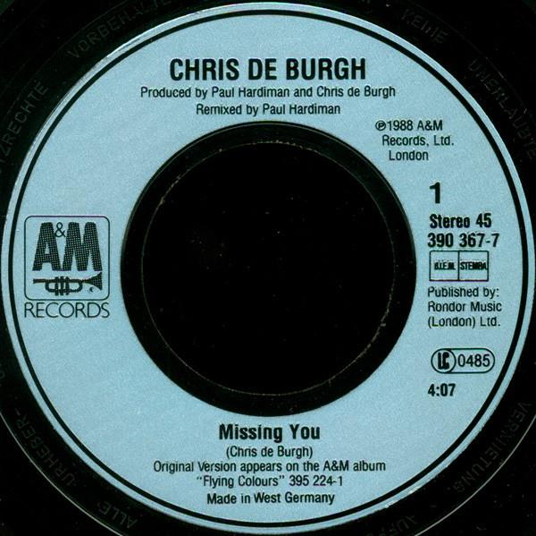 Grote foto chris de burgh missing you muziek en instrumenten platen elpees singles