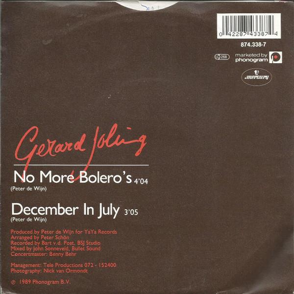 Grote foto gerard joling no more bolero muziek en instrumenten platen elpees singles