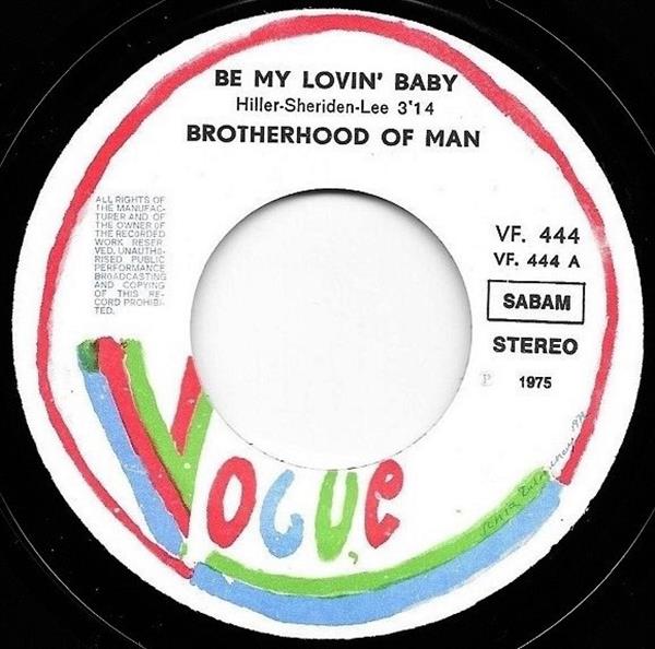 Grote foto brotherhood of man be my lovin baby shame on you baby muziek en instrumenten platen elpees singles