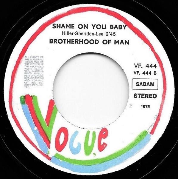 Grote foto brotherhood of man be my lovin baby shame on you baby muziek en instrumenten platen elpees singles