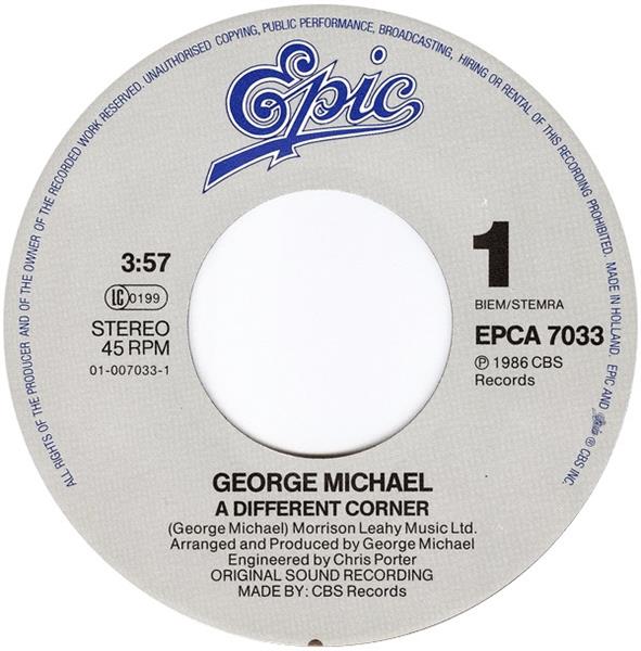 Grote foto george michael a different corner muziek en instrumenten platen elpees singles