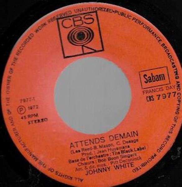 Grote foto johnny white 3 attends demain tu m aimes je t aime muziek en instrumenten platen elpees singles