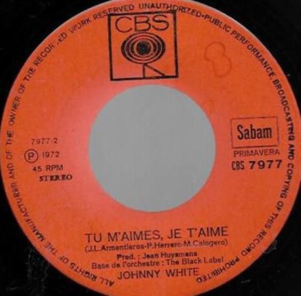 Grote foto johnny white 3 attends demain tu m aimes je t aime muziek en instrumenten platen elpees singles