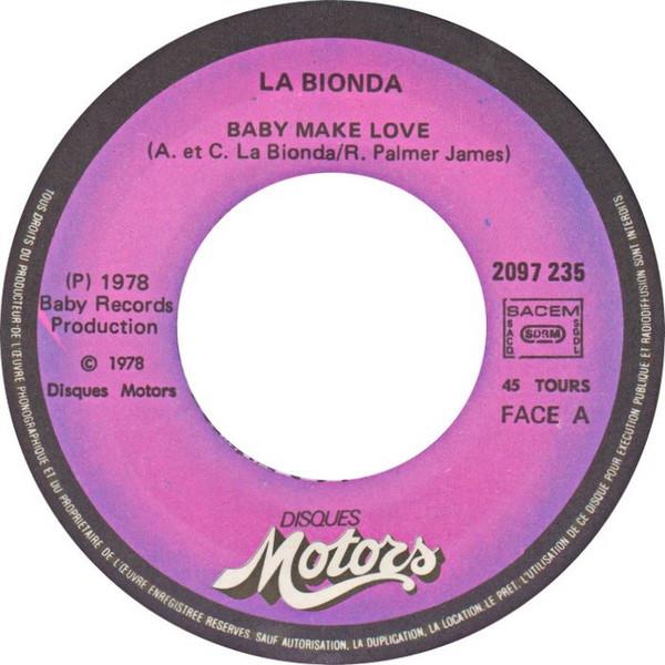 Grote foto la bionda baby make love there no other way muziek en instrumenten platen elpees singles