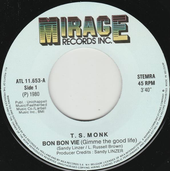 Grote foto t.s. monk bon bon vie gimme the good life muziek en instrumenten platen elpees singles