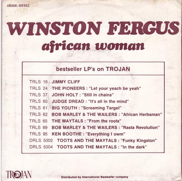 Grote foto winston fergus african woman muziek en instrumenten platen elpees singles