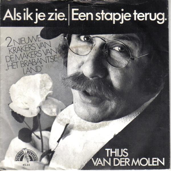 Grote foto thijs van der molen als ik je zie een stapje terug muziek en instrumenten platen elpees singles