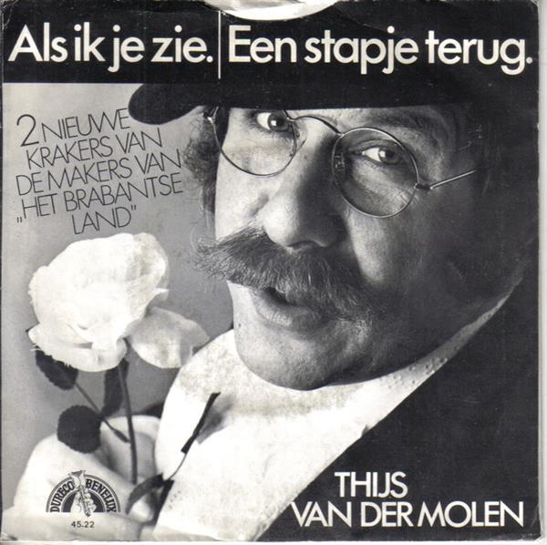 Grote foto thijs van der molen als ik je zie een stapje terug muziek en instrumenten platen elpees singles