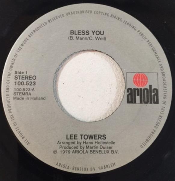 Grote foto lee towers bless you muziek en instrumenten platen elpees singles