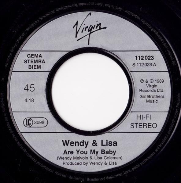 Grote foto wendy lisa are you my baby muziek en instrumenten platen elpees singles