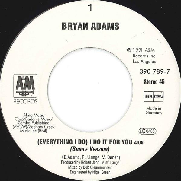 Grote foto bryan adams everything i do i do it for you muziek en instrumenten platen elpees singles