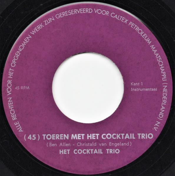 Grote foto cocktail trio 45 toeren met het cocktail trio muziek en instrumenten platen elpees singles