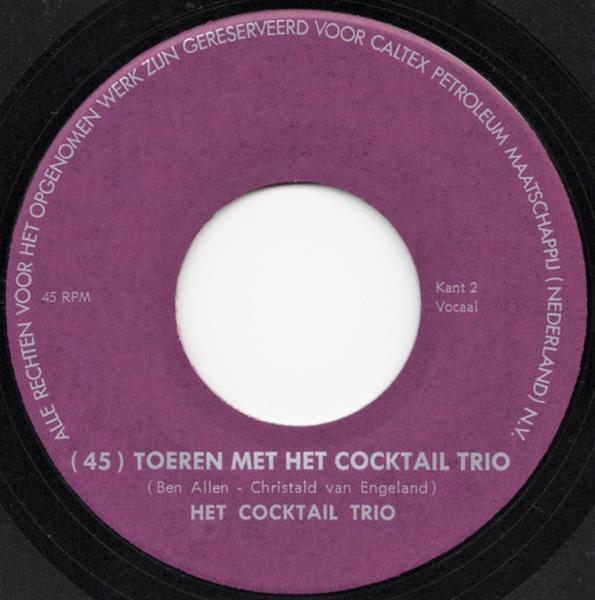 Grote foto cocktail trio 45 toeren met het cocktail trio muziek en instrumenten platen elpees singles