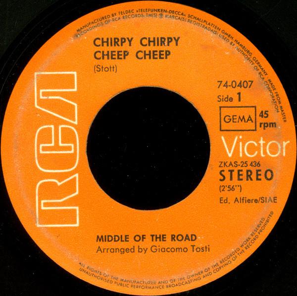 Grote foto middle of the road chirpy chirpy cheep cheep muziek en instrumenten platen elpees singles