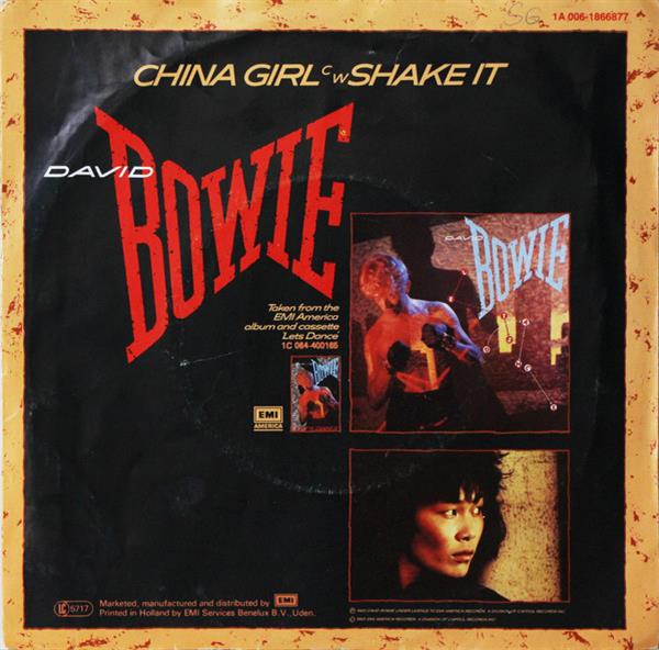 Grote foto david bowie china girl muziek en instrumenten platen elpees singles