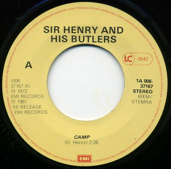 Grote foto sir henry his butlers camp pretty style muziek en instrumenten platen elpees singles