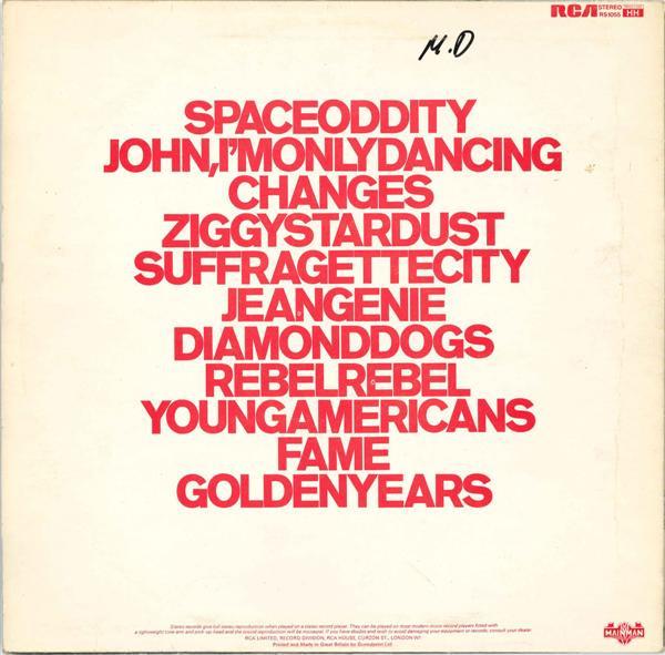 Grote foto david bowie changesonebowie muziek en instrumenten platen elpees singles