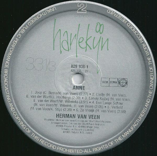 Grote foto herman van veen anne muziek en instrumenten platen elpees singles