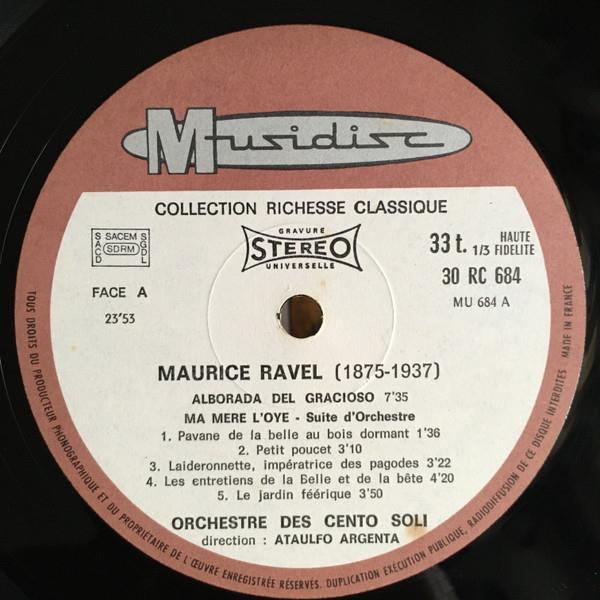 Grote foto maurice ravel orchestre des cento soli ata lfo argenta alborada del gracioso rapsodie espagnol muziek en instrumenten platen elpees singles