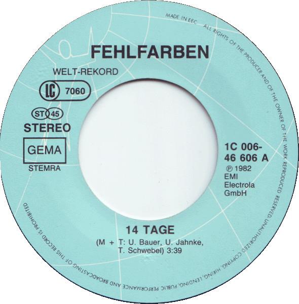 Grote foto fehlfarben 14 tage muziek en instrumenten platen elpees singles